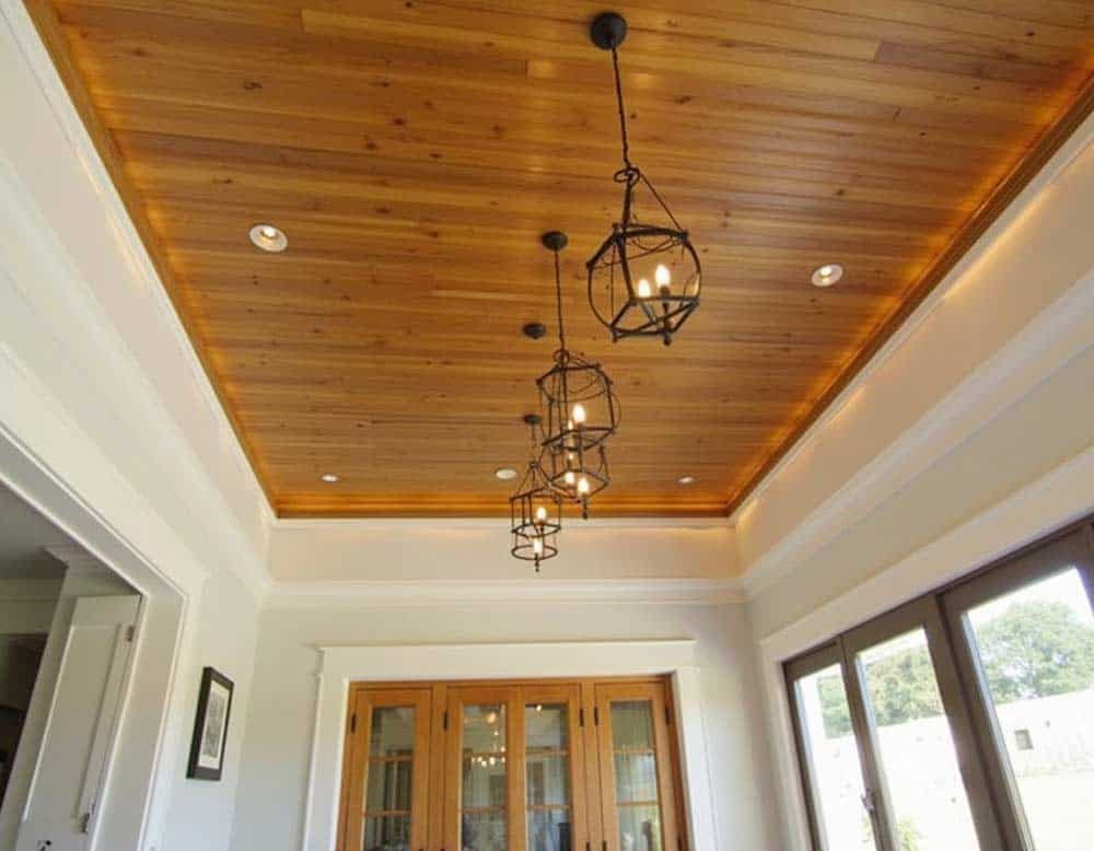 Deckengestaltung mit Holz und Licht Deckengestaltung mit Holz und Licht