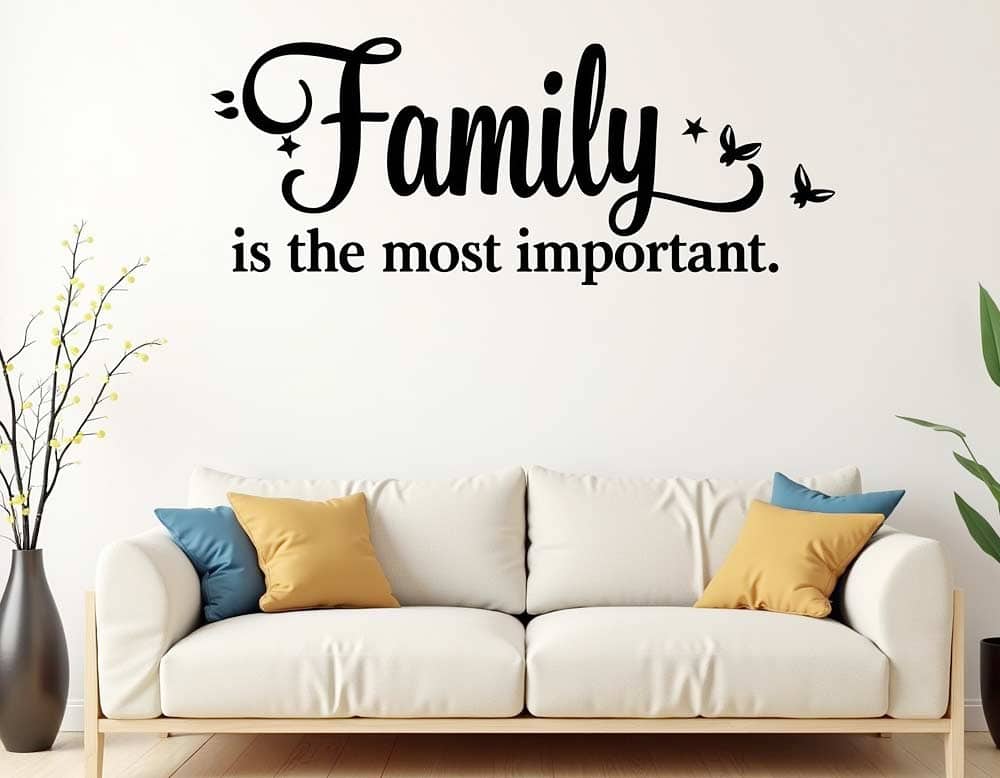 Wandtattoo Spruch "Familie ist das Wichtigste" Wandtattoo Spruch "Familie ist das Wichtigste"