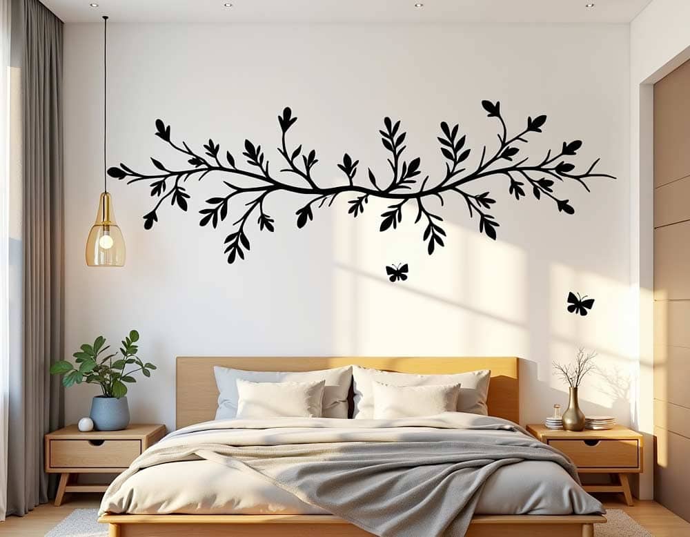 Zimmergestaltung mit einem Wandmotiv