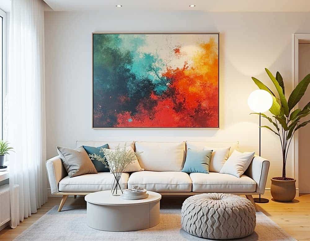 Selbst gemachte Kunst in der Wohnung Selbst gemachte Kunst in der Wohnung