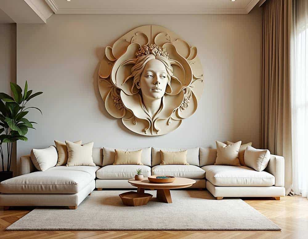Skulpturen Wandkunst im Wohnzimme Skulpturen Wandkunst im Wohnzimmer